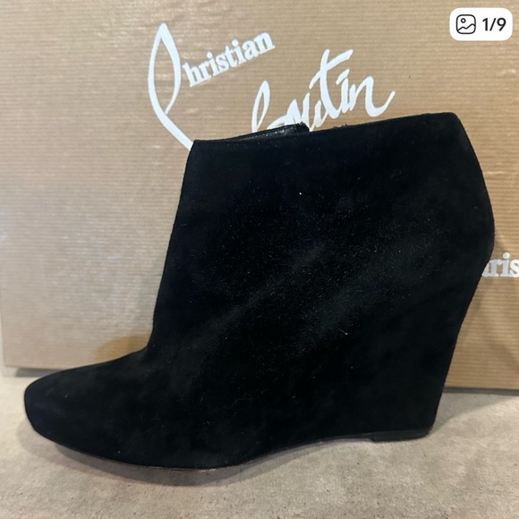 Christian Louboutin Black Ankle Boots - Picture 1 of 8